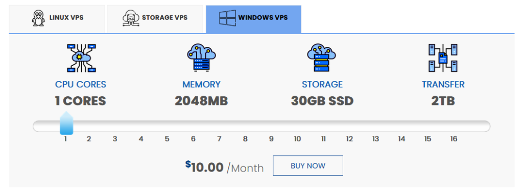interserver windows vps