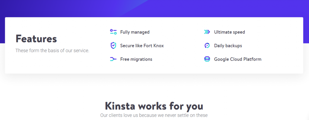 kinsta-features