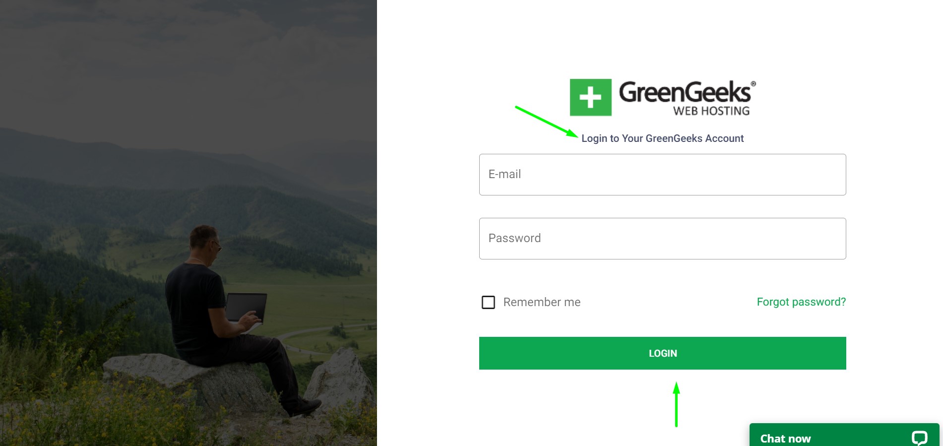 login-greengeeks